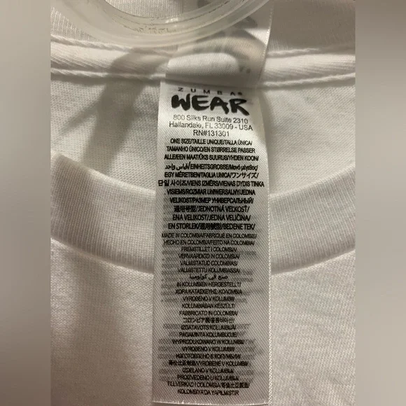 Zumba Love White Tee - Picture 5 of 6